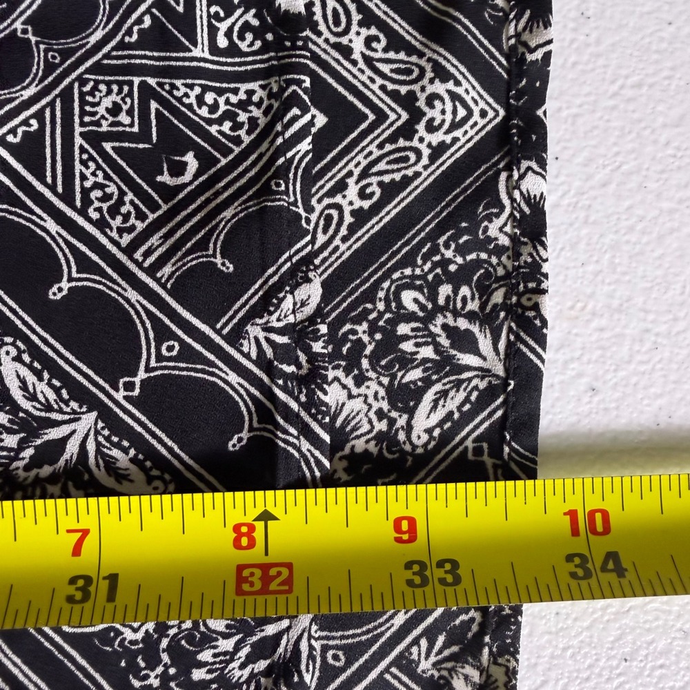 NWT Roz & Ali 3X Black White Boho Paisley Tunic Blouse Plus Size Flowy‎ - Picture 11 of 11